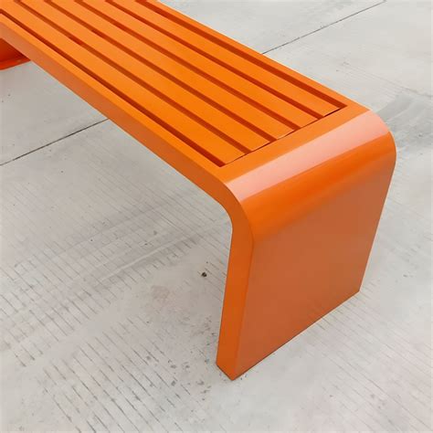 Industrial Stainless Steel Park Bench Armless and Backless Multiple ...