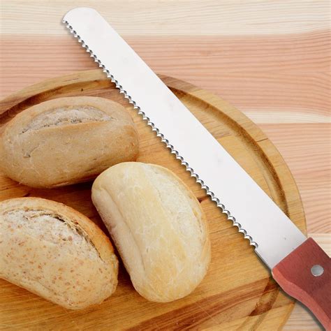 Amazon.com: HTBMALL Bread Knife, Stainless Steel Serrated Bread Knife ...
