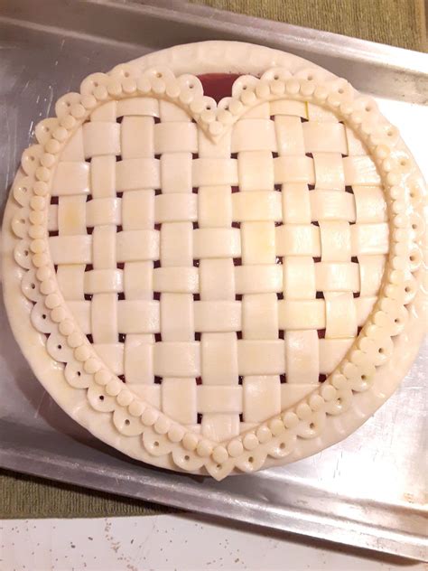 Heart Lattice Pie Crust Design