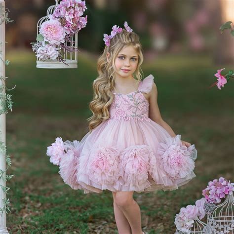 Pink birthday dress for girls – Artofit