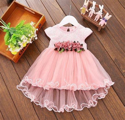 2 in 1 set Cakesmash outfit - Roze Feest jurk met bloemen belt - Feest ...