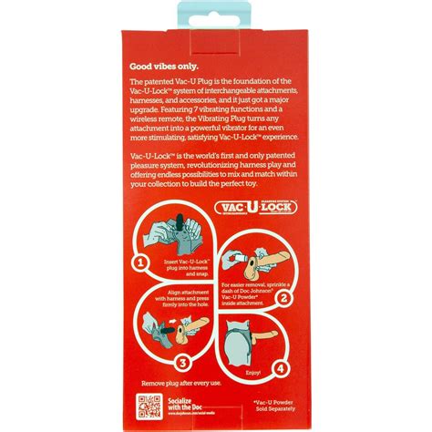 Doc Johnson Vac-U-Lock - G-Spot Vibrating Pleasure Set with Remote ...