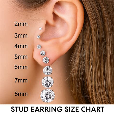 Stud Earring Size Chart: Your Complete Guide to Sizes in mm, cm, and I