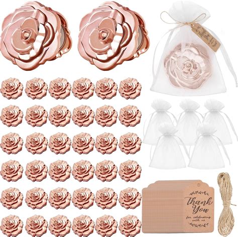 Amazon.com: Panelee 96 Set Rose Compact Mirrors Bulk Wedding Party ...