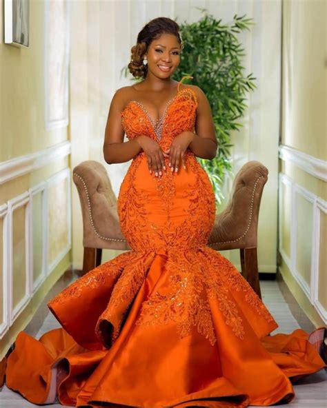 Discover 17 Orange Theme Wedding and African Orange Gala Dresses Ideas ...