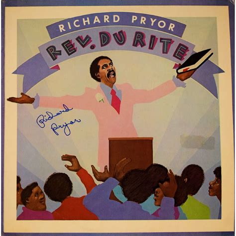 Richard Pryor signed Rev. Du Rite album