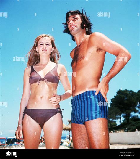 George Best football player with actress Susan George on holiday in ...