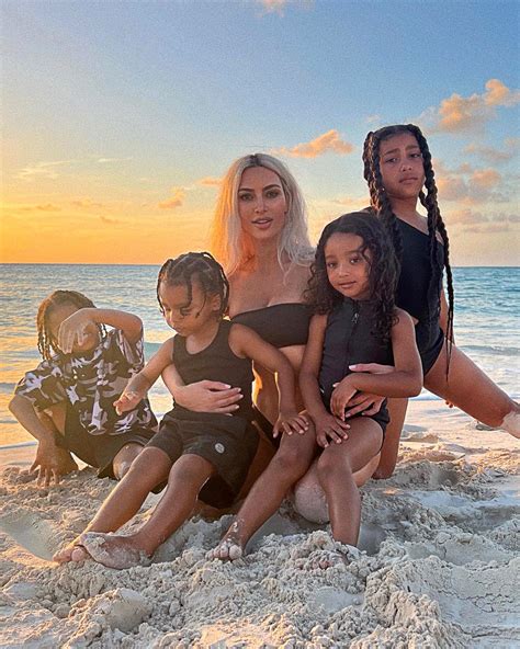 Kim Kardashian Is 'Fulfilled' While at Beach With Her Children | Us Weekly