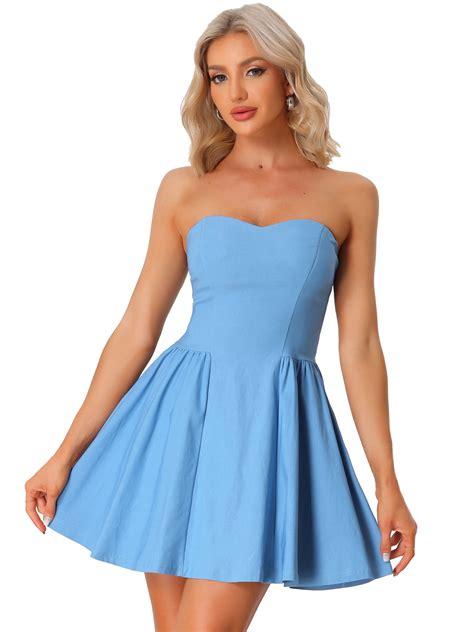 DARING DIVA Party Mini Strapless Sweetheart Neck Christmas Mini Dress ...