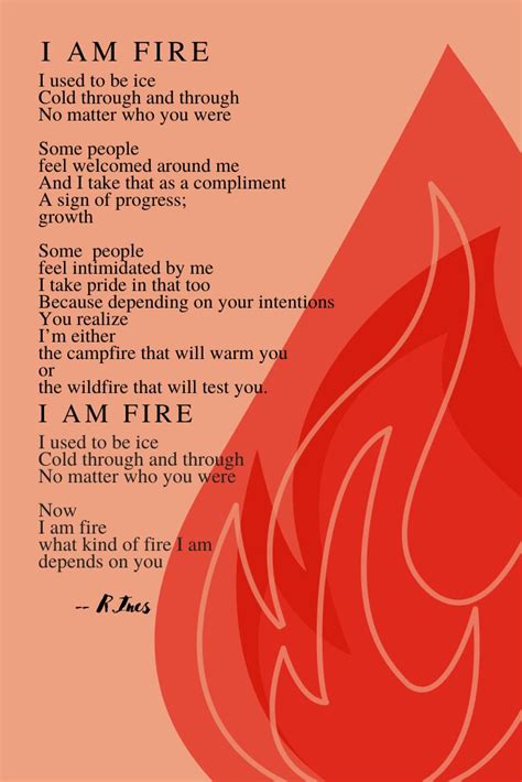 I Am Fire - A Poem by Robert Frost