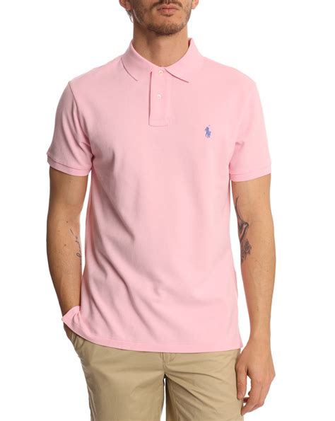 Pink Mens Polo Shirt Long Sleeve at Richard Schrader blog