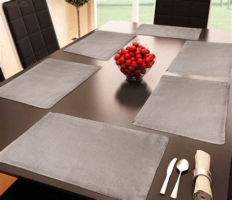 Buy Set of 6 Classy Jute Dining Table Mat (Gold) Online in India at ...