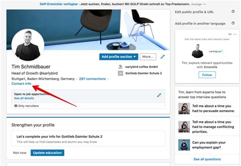 How to add a link to your LinkedIn profile