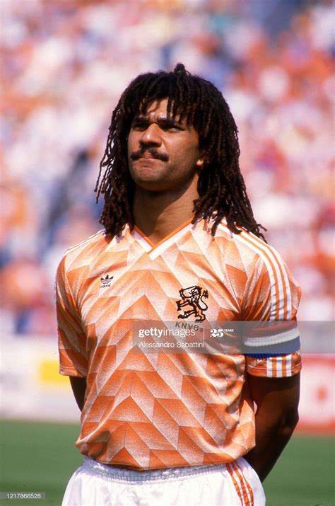 Ruud Gullit of Netherlands looks on. | Ruud gullit, Soccer players ...