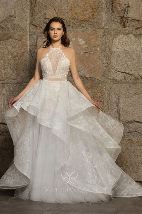 Wedding dress with detachable overskirt 60 photos - Astyledwedding.com
