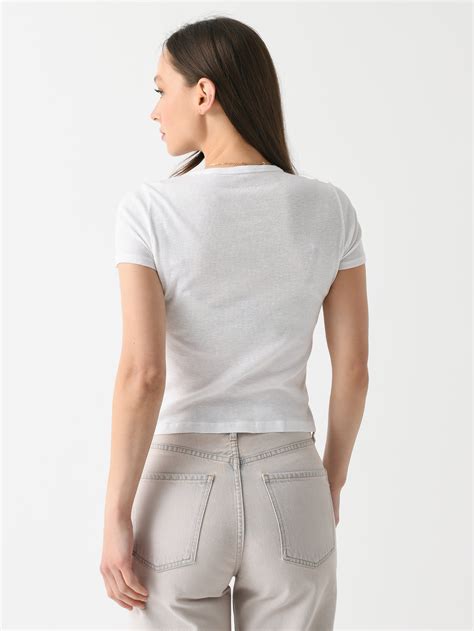 Velvet Women's Brenny Ribbed Tee - Saint Bernard