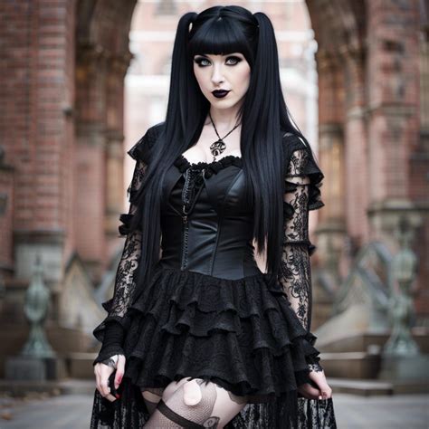 Bailey Jay as a goth girl - AI Generated Artwork - NightCafe Creator