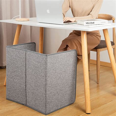 Amazon.com: Foldable Foot Warmer Under Desk for Leg Feet with Blanket ...