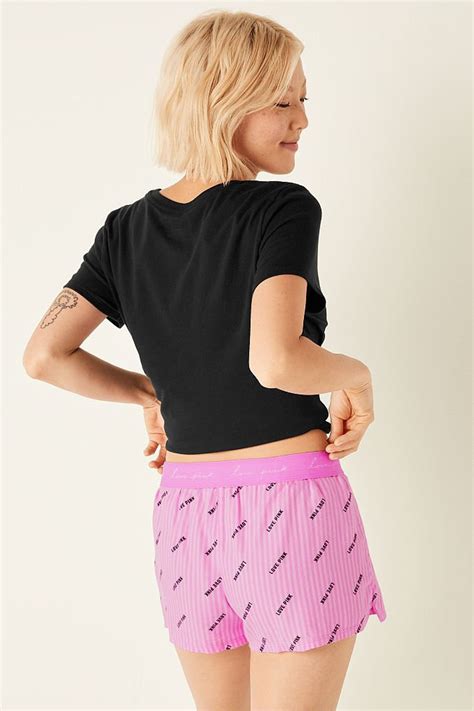 Buy Victoria's Secret PINK Flannel Boxy Pajama Shorts from the Victoria ...