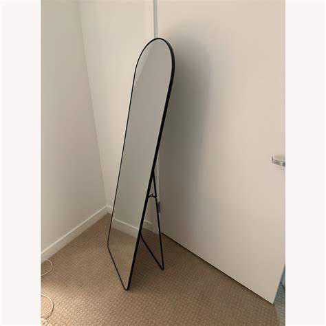 Amazon Black 58” Arch Metal Floor Mirror - AptDeco