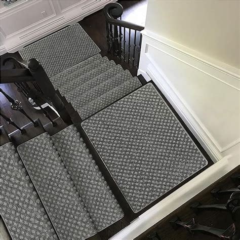 PURE ERA Bullnose Carpet Stair Treads Cover with Matching Landing Mat ...