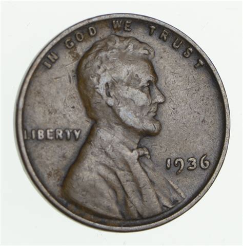 1936 Lincoln Wheat Cent - Double Die | Property Room