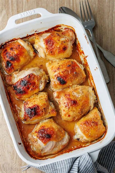 Easy Oven Baked Honey Mustard Chicken Thighs Recipe at Samuel Donohoe blog