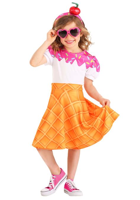 Ice Cream Cone Costume for Toddler