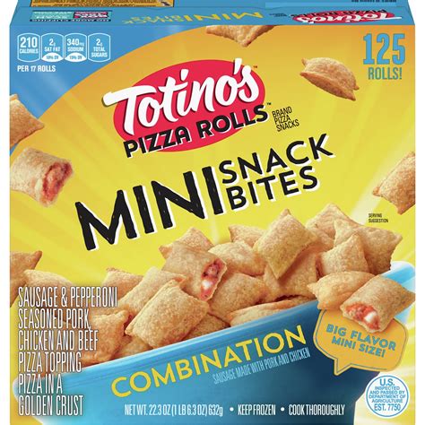 Totino's Pizza Rolls Mini, Combination, 125 Rolls, 22.3 oz Bag – BrickSeek