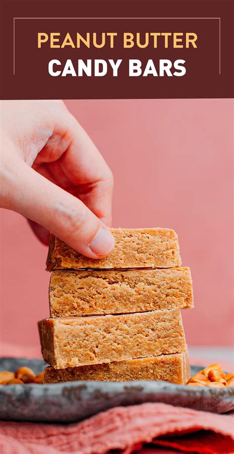 Peanut Butter Candy Bars - Full of Plants