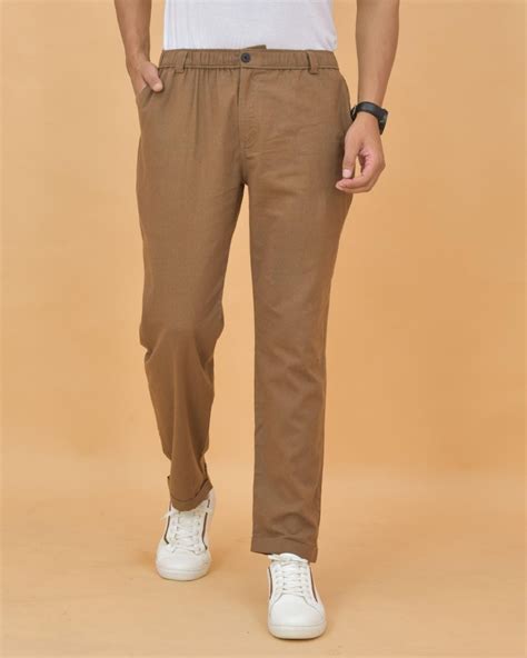 Buy Men's Brown Trousers Online at Bewakoof