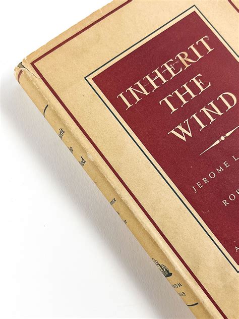 INHERIT THE WIND by Lawrence, Jerome; Lee, Robert E.: Very good in very ...