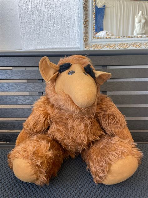 Vintage ALF the Alien 1980 Brown Furry Plush Stuffed Animal Toy Size 52 ...