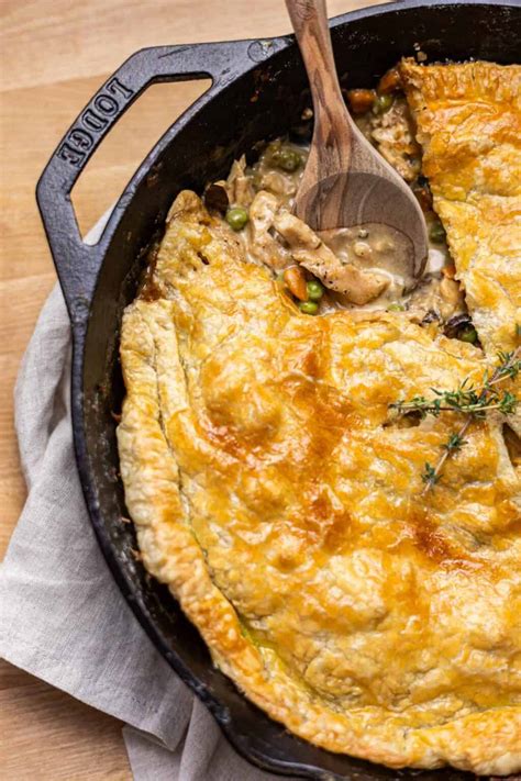 Turkey Puff Pastry Pot Pie (Thanksgiving Leftovers) - Seasoned and Salted