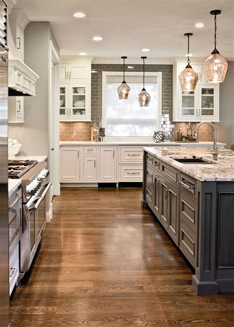 Gray Floors White Cabinets