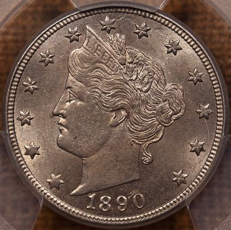 1890 Liberty Nickel PCGS AU58 - David Kahn Rare Coins
