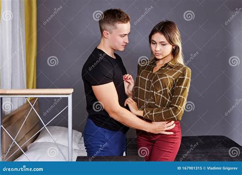 The First Sexual Experience of a Young Woman Stock Image - Image of ...