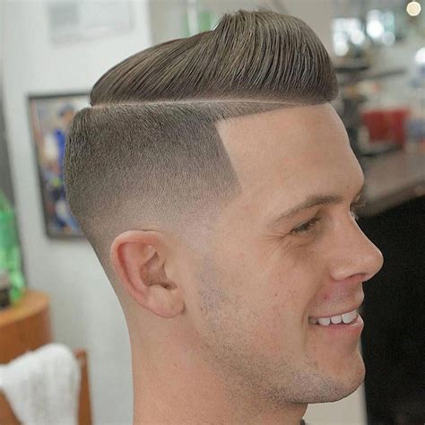 Mens Hard Part Hairstyles - Fade Haircut Styles