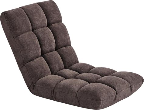 Amazon.com: Yaheetech Floor Folding Chair with Back Support, Padded ...