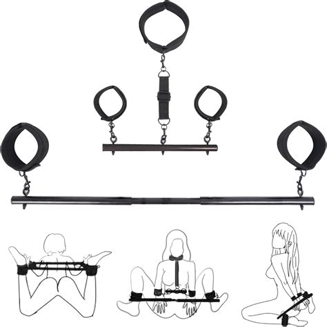 Amazon.com: Spreader Bar Sex Toys with Wrist and Ankle Collar Restraint ...