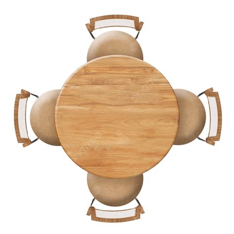 Round Daining Table Top View, Modern Room Coffee Table Top View ...