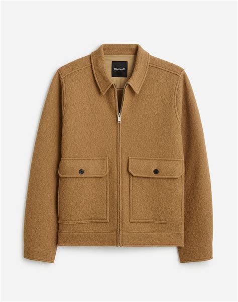 Boiled Wool Zip-Front Jacket | Madewell
