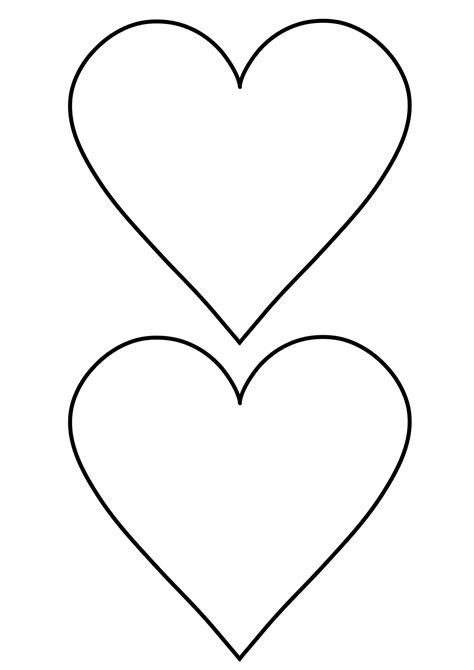 Printable Heart Templates Free - Free Printable US