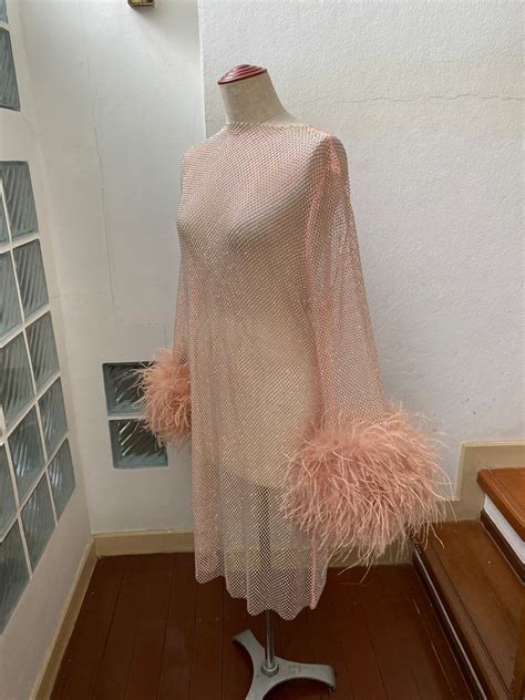 Rose Gold Stretchable Rhinestone Mini Dress,plus Size Sexy Dress,party ...