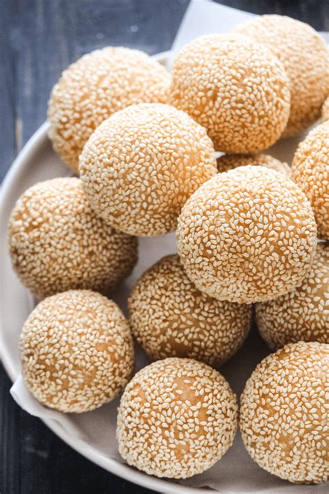 Bánh Cam (Vietnamese Fried Sesame Balls) - Wok and Kin