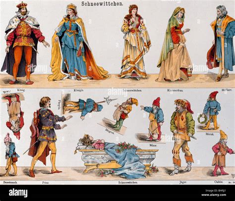 literature, fairy tales, Brothers Grimm, "Little Snow White", cut out ...