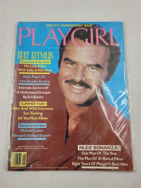 1981 Playgirl 8th Anniversary Issue with Burt Reynolds