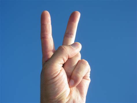 Peace Sign Finger People