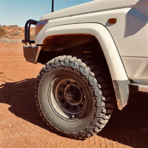 BFG (BF Goodrich) KM3 Mud Terrain Tyres on Our 76 Series Land Cruiser