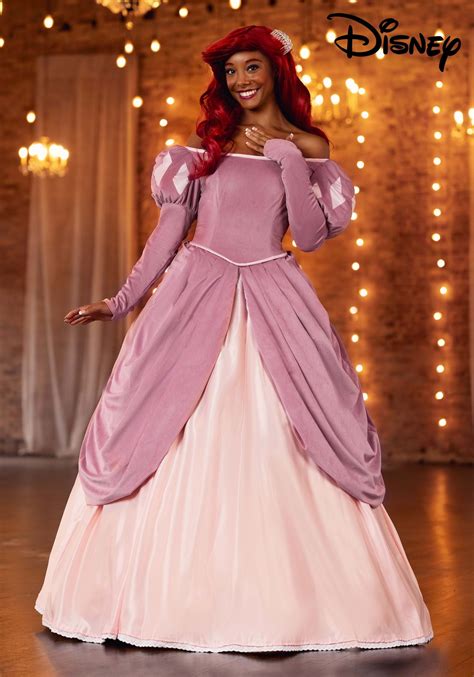 Disney Ariel Pink Dress Costume for Women | Disney Costumes